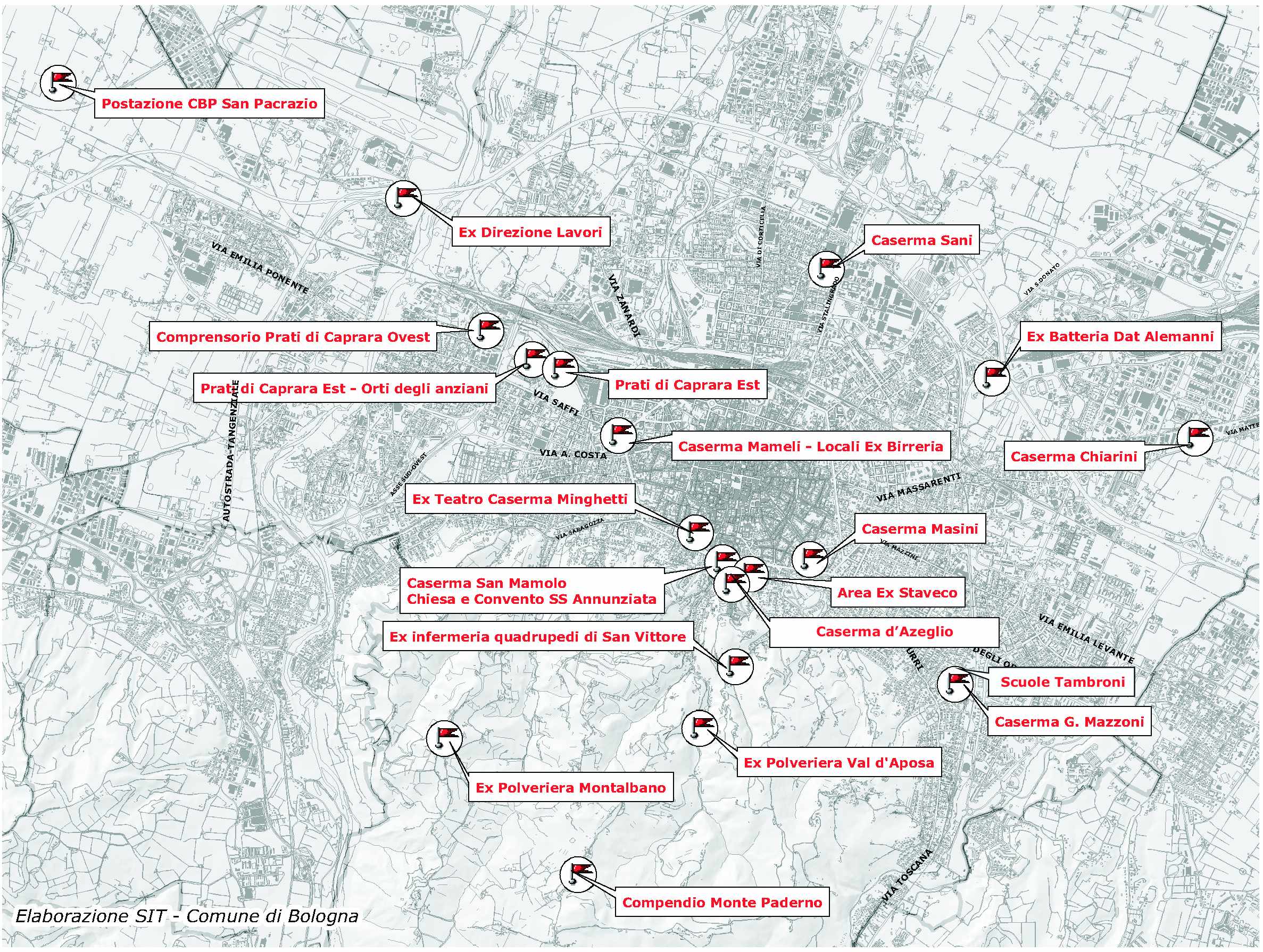 mappa aree dismesse